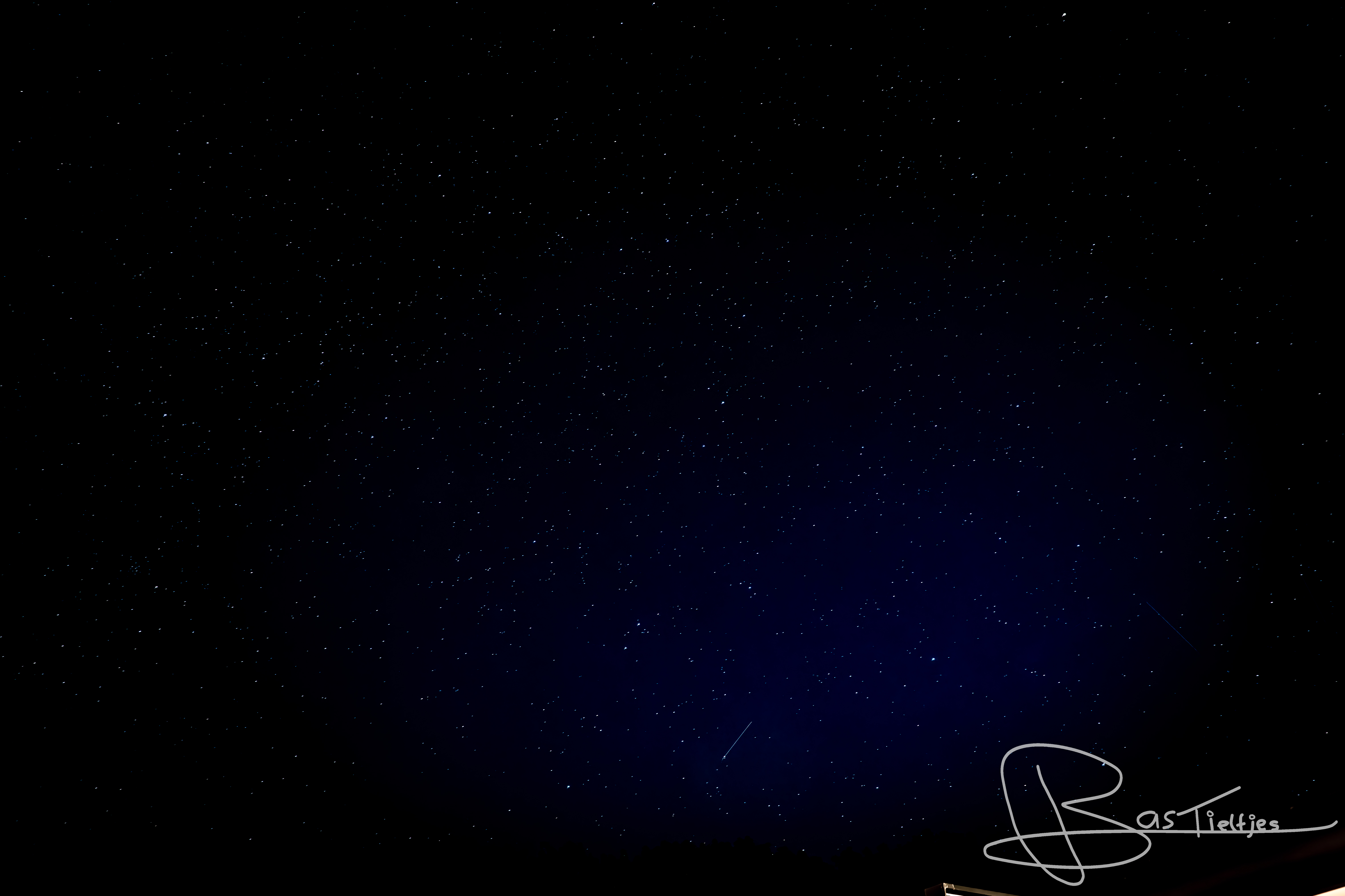 Foto van de sterrenhemel