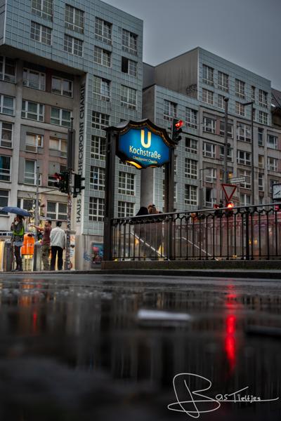 Bord van Kochstrasse in Berlijn