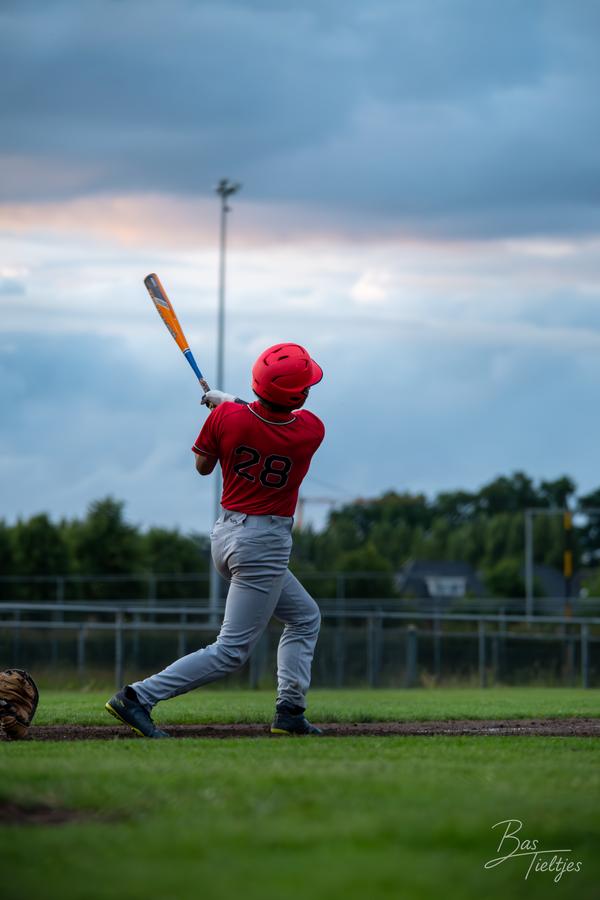 Foto van een honkbalwedstrijd